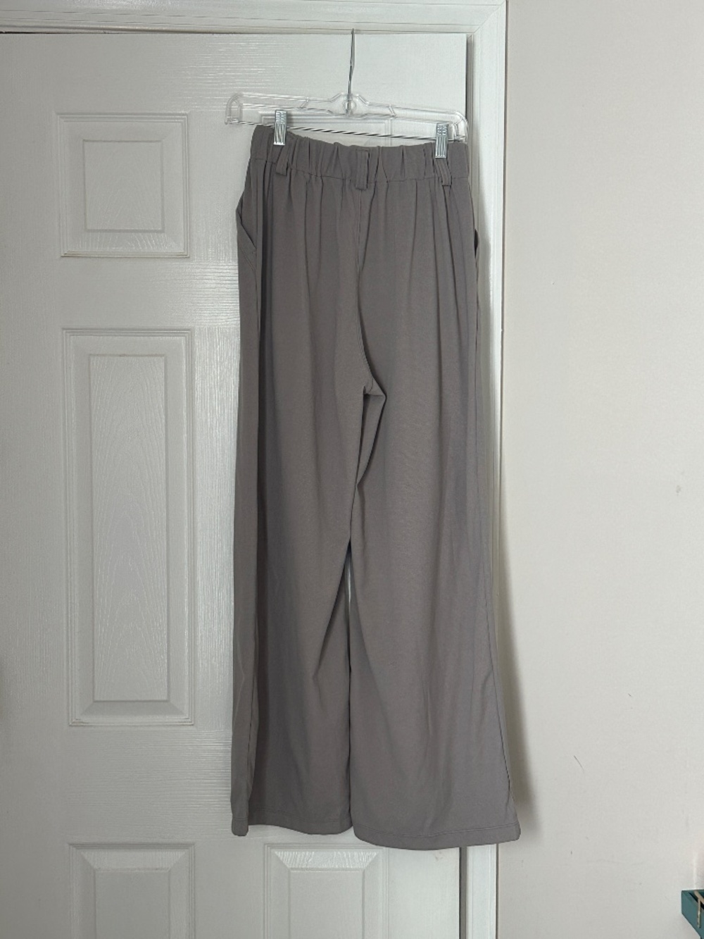 Halara High Waisted Wide Leg Waffle Work Pants Size Extra Small Grey Gray New - Picture 6 of 10
